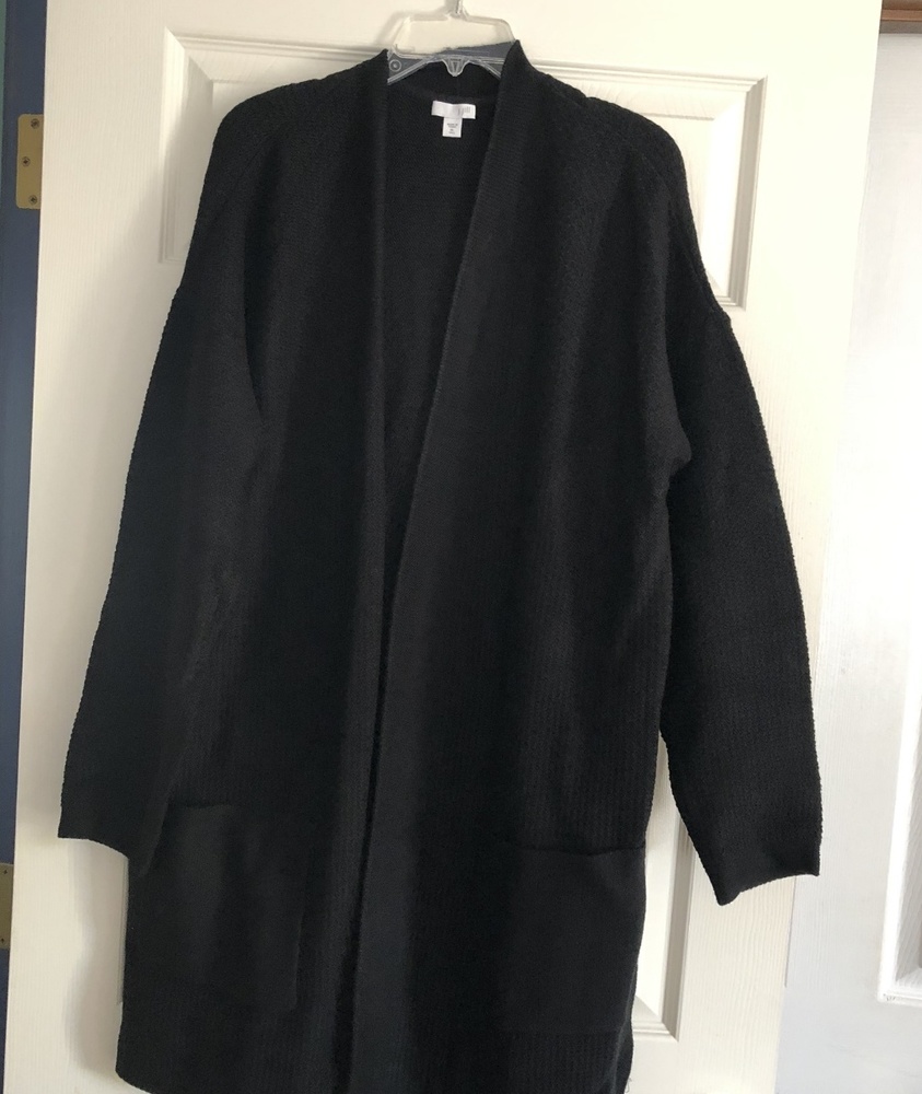 Black mid-length sweater